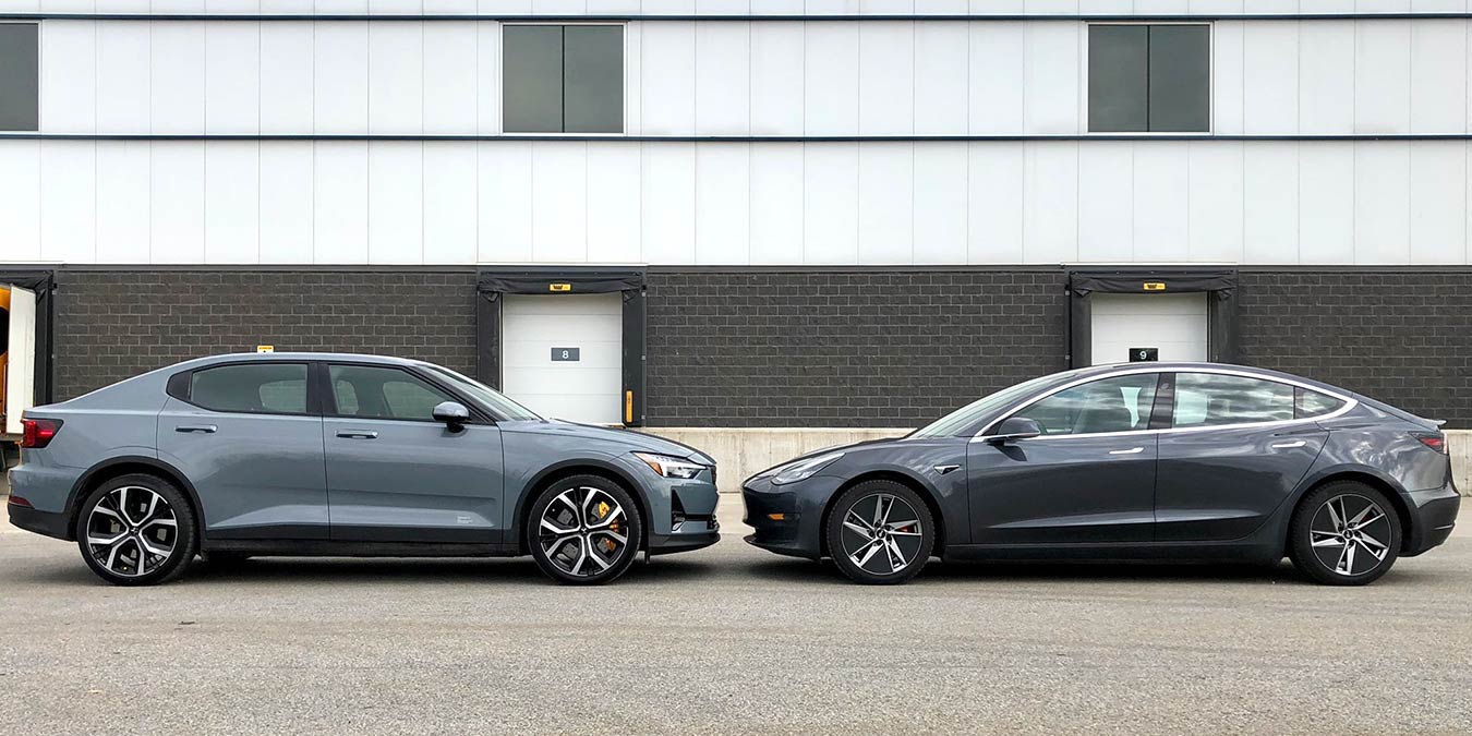 Tesla Model 3 and Polestar 2 spotted head-to-head and side-by-side (pics,  review) - Tesla Oracle