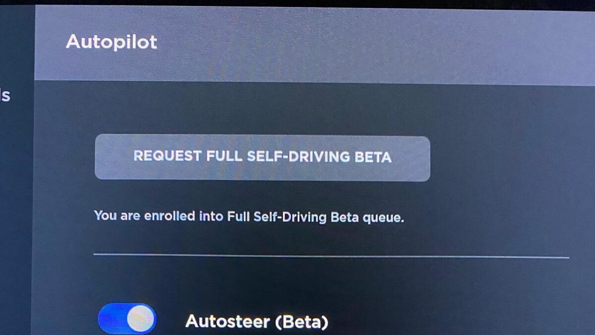 Tesla rolls out the most awaited "Request FSD Beta" button feature