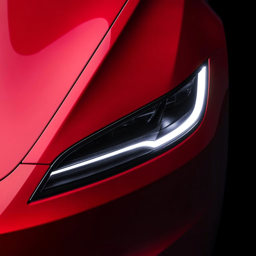 Close look at Tesla Model 3 Highland