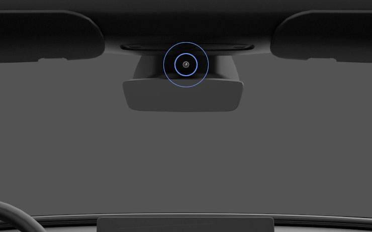 Tesla FSD v12.4 utilizes the vehicle’s cabin camera (located above the rearview mirror) for vision-based attention monitoring of the driver that removes nags but introduces ‘Strikeouts’ of inattentiveness. 