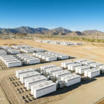 Tesla Megapack battery energy storage system (BESS) site in Oberon, California by Intersect Power.