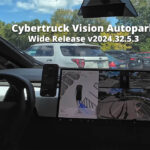 Tesla rolls out wide release of Cybertruck Vision Autopark feature with OTA software update version 2024.32.5.3.