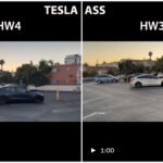 Tesla ASS (Actually Smart Summon) feature tested on HW3 and HW4 cars for a performance comparison.