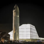 Starship V2 at SpaceX Starbase, Boca Chica launch site.