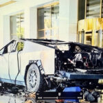 Condition of the Tesla Cybertruck after it contained a blast at the Trump Hotel in Las Vegas on 1st January 2025.